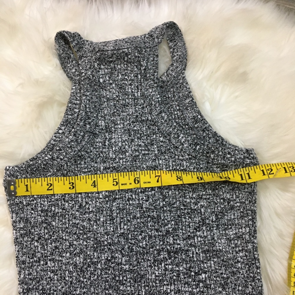 Maeve by Anthropologie grey herringbone knit tank top - Picture 5 of 8